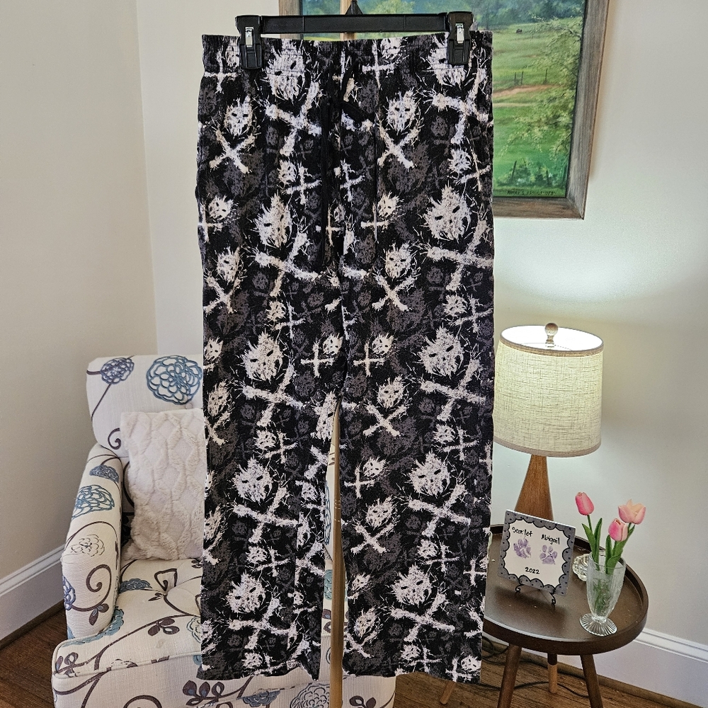 Marvel The Punisher Black and White PJ Pants Sz Med